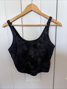 lululemon athletica Black Tie-Dye V-Neck Align Tank